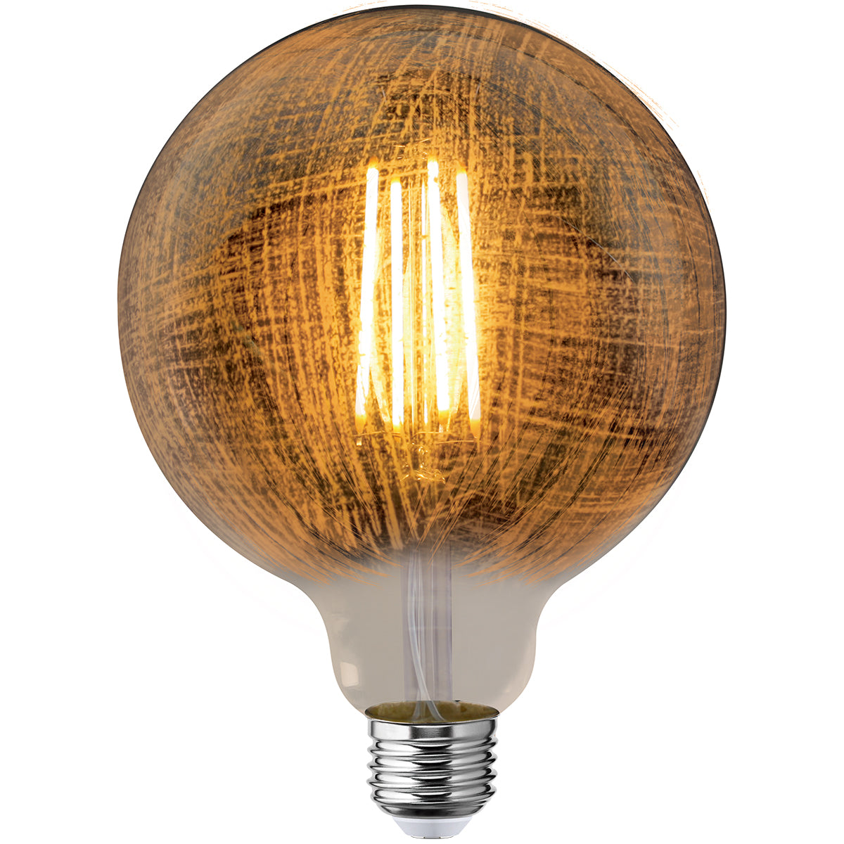 GLOBO Lampadina LED Vintage E27 4W Vetro Gold – 300 Lumen, 2200K, Dimmerabile, 120mm