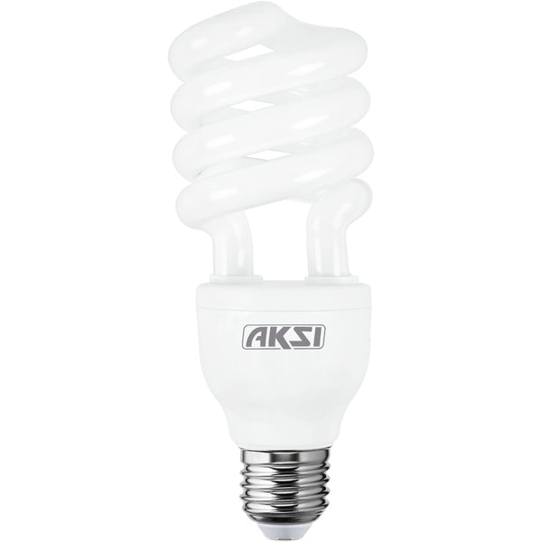 Foco Ahorrador Aksi 23W Espiral Base E27 Luz Blanca