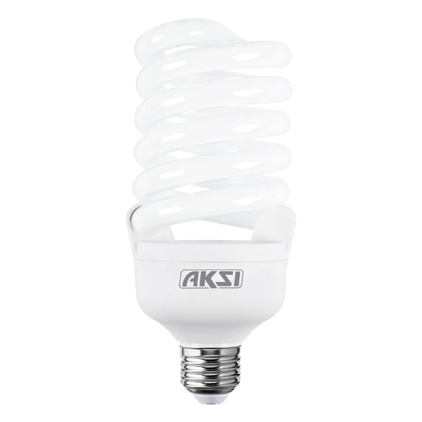 Foco Ahorrador Aksi 45W Espiral Alta Potencia E27 Luz Fría