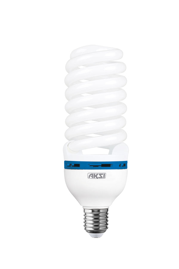 Foco Ahorrador Aksi 65W Espiral Alta Potencia E27 Luz Blanca