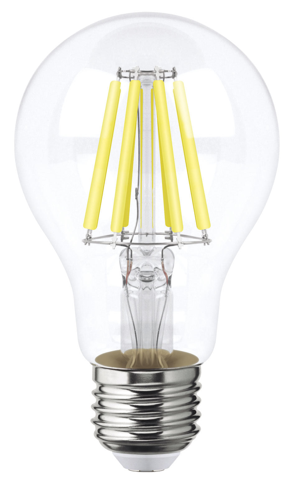 115596 AKSI - Foco LED filamentos A19 8W luz calida, caja color