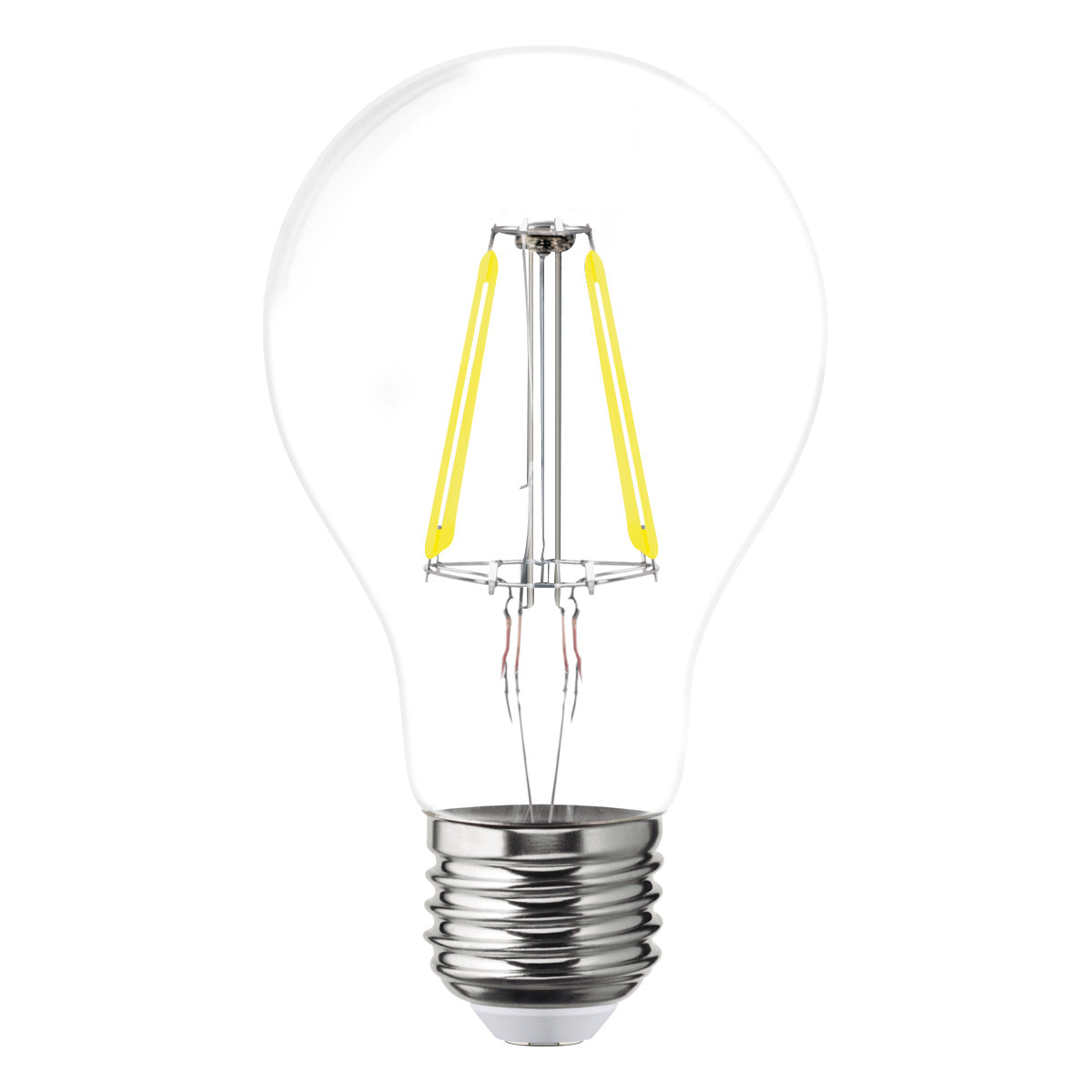 115594 AKSI - Foco LED filamentos A19 6W luz calida, caja color