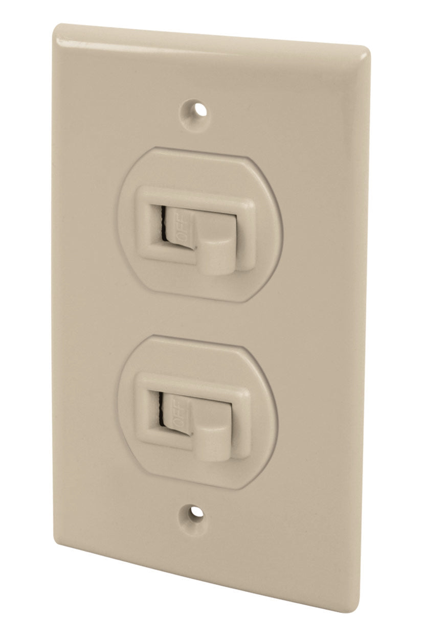 116881 AKSI - Interruptor de palanca doble con placa baquelita