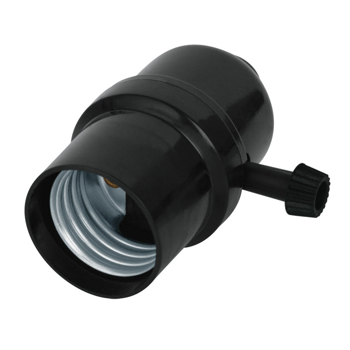 117503 AKSI - Portalampara con apagador llave, baquelita