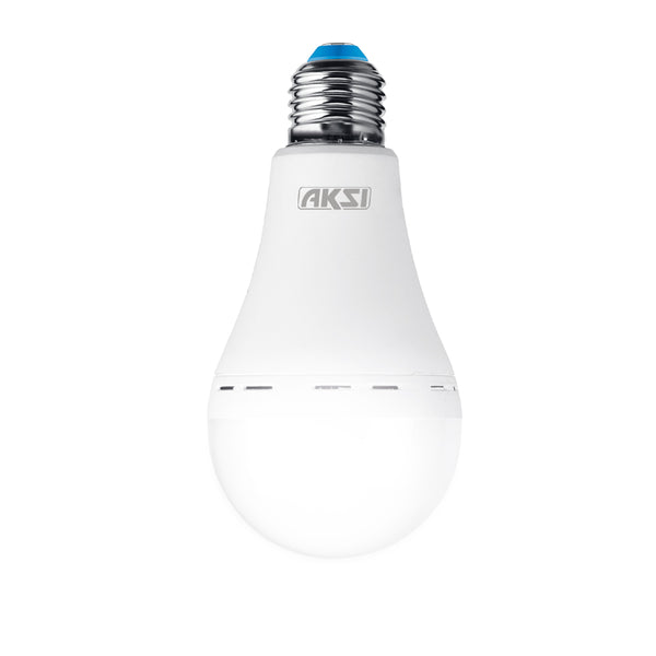 Foco LED Aksi 9W A19 de Emergencia Recargable E27 Luz Blanca
