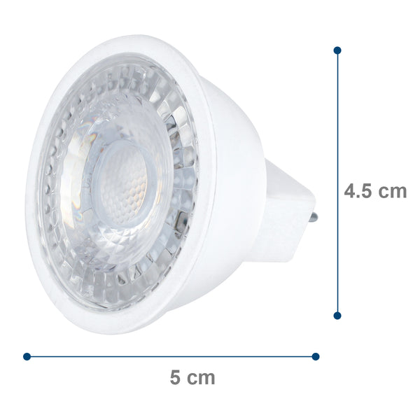 Foco LED Aksi 5W MR16 Base GU10 Luz Cálida