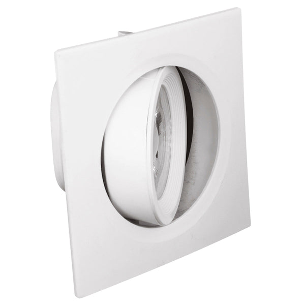 Spot Aksi 12W Cuadrado LED Empotrable Dirigible Luz Blanca