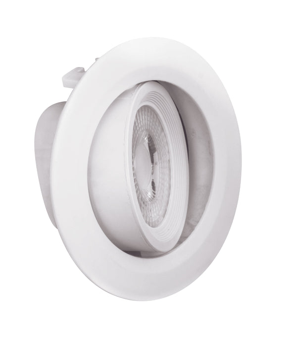 Spot Aksi 3W Circular LED Empotrable Dirigible Luz Blanca