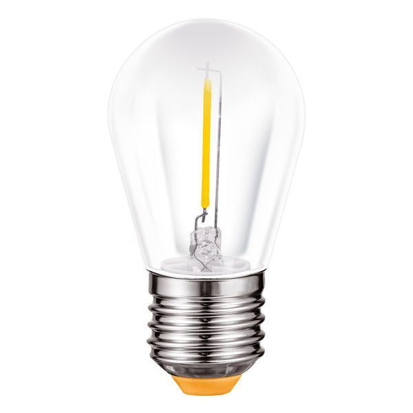 Foco LED Aksi 1W S14 Base E27 Luz Cálida