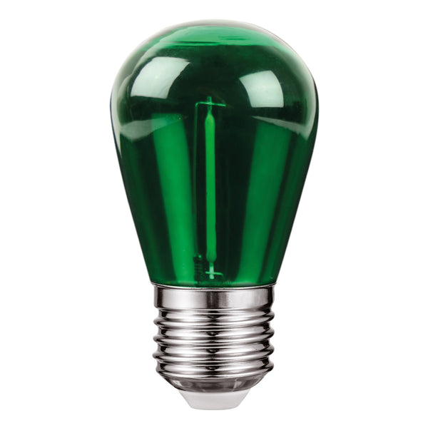Foco LED Aksi 1W S14 Base E27 Verde