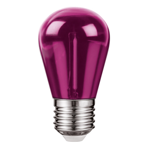 Foco LED Aksi 1W S14 Base E27 Lila