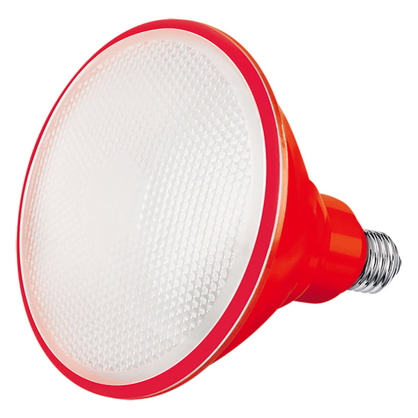 Foco LED Aksi 20W PAR 38 IP65 Base E27 Rojo
