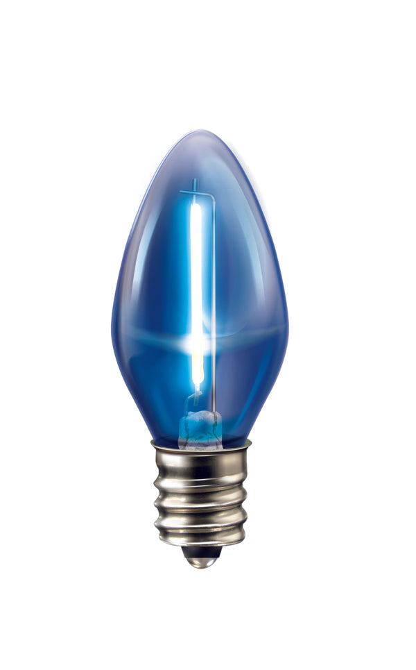 Pack de 2 focos Aksi 0.5W Vela Base E12 Colores Traslúcidos