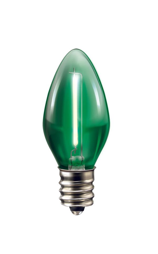 Pack de 2 focos Aksi 0.5W Vela Base E12 Colores Traslúcidos