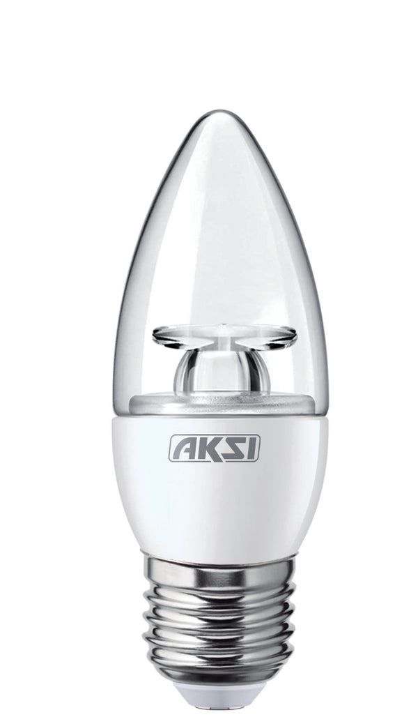 Foco LED Aksi 4W Vela Dimeable Base E27Luz Cálida