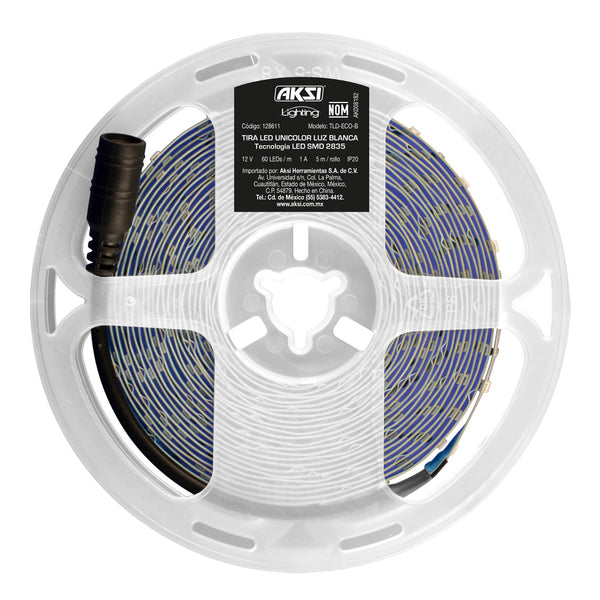 Tira LED Aksi 6.5W para Interior 5m Luz Blanca