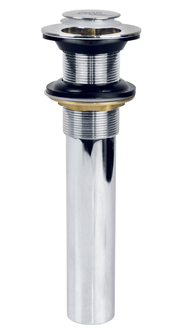Contra Cromado sin Rebosadero Sistema Push para Lavabo 1 1/4"