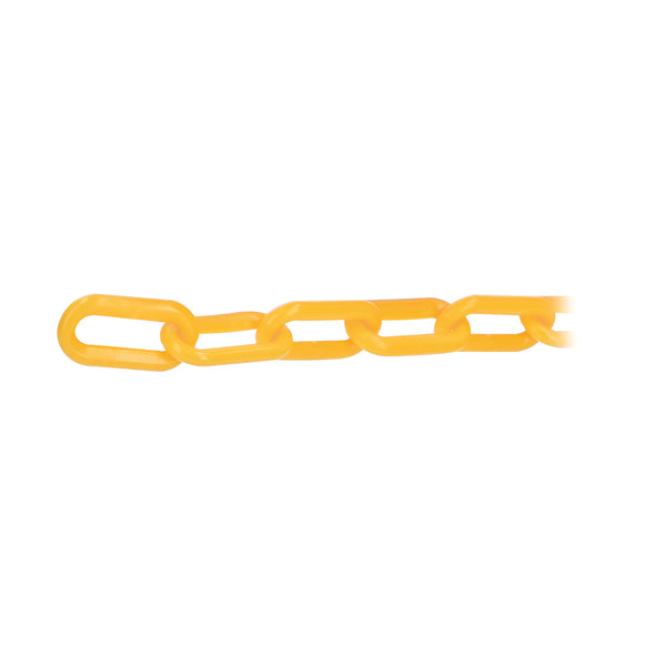 Cadena de plástico 3mm, Amarillo. Carrete de 50 m