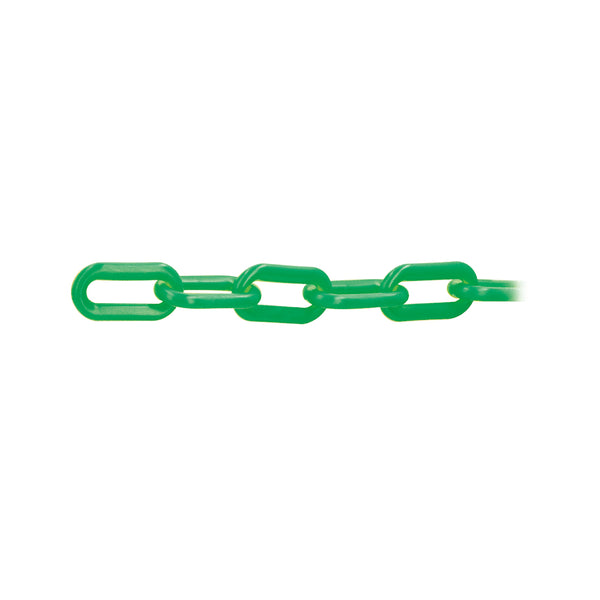 Cadena de plástico 3mm, Verde. Carrete de 50 m