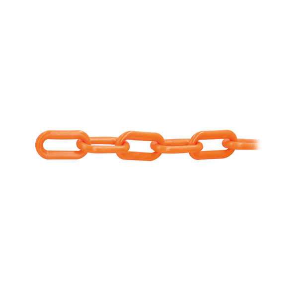 Cadena de plástico 3mm, Naranja. Carrete de 50 m