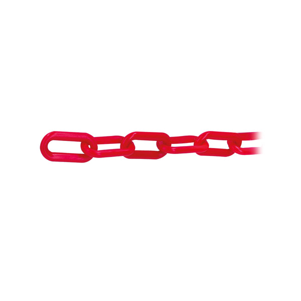 Cadena de plástico 3mm, Rojo. Carrete de 50 m