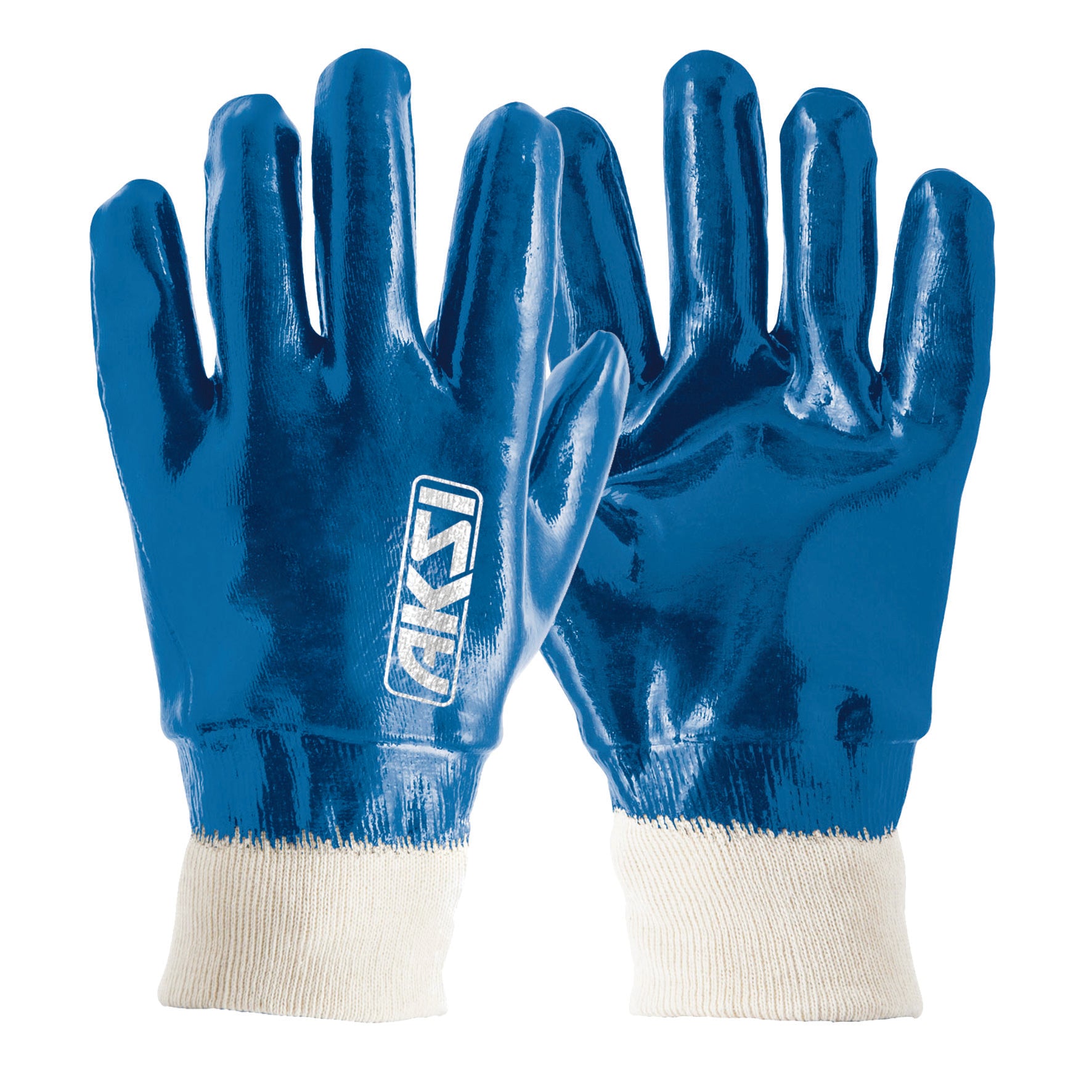 103720 AKSI - Guantes textiles con recubrimiento de nitrilo con puño tejido