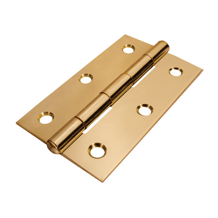 106412 AKSI - Bisagra rectangular acero latonado de 1 1/2