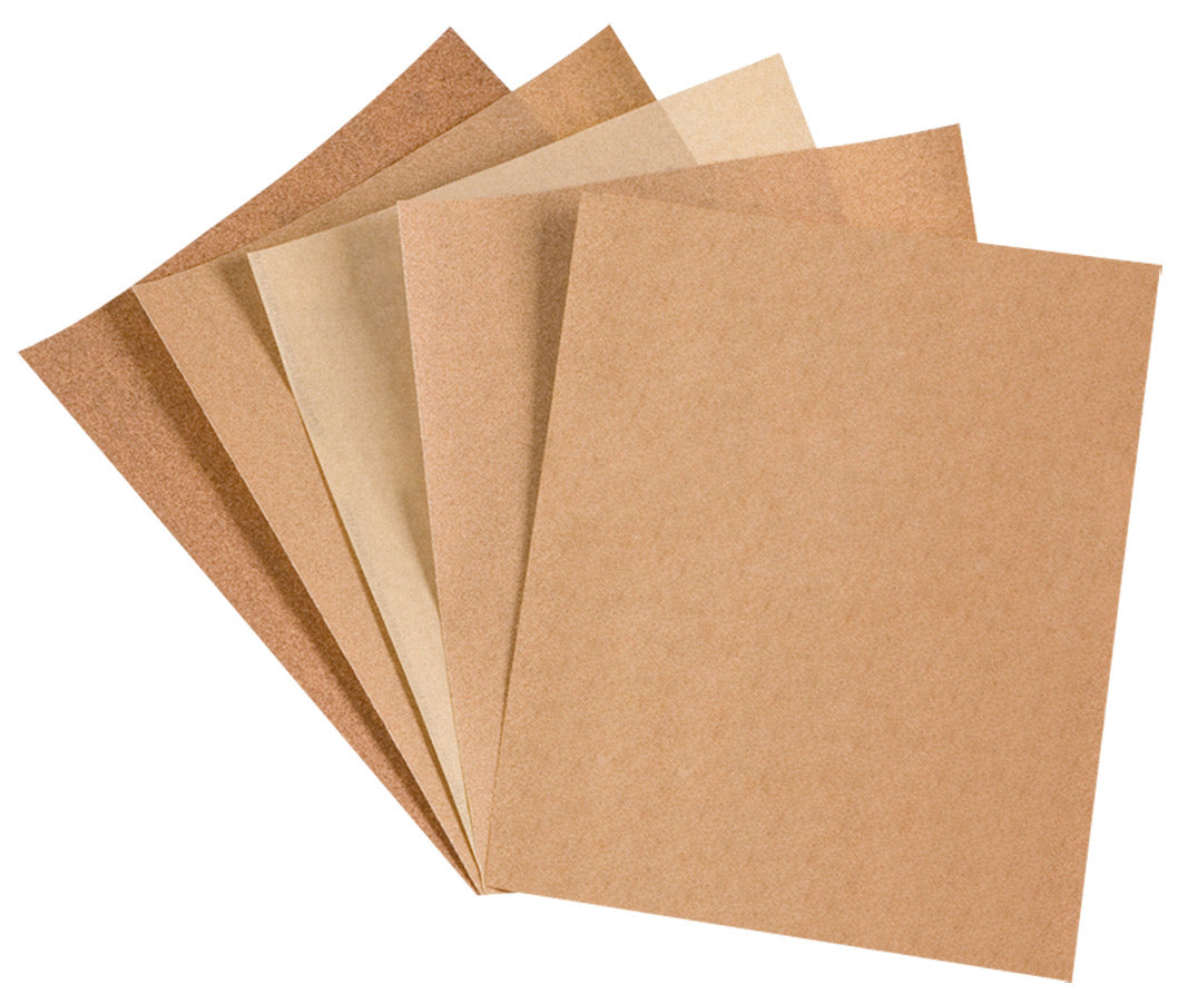 113321 AKSI - Lija para madera papel cabinet grano 100 caja 25 pzs.