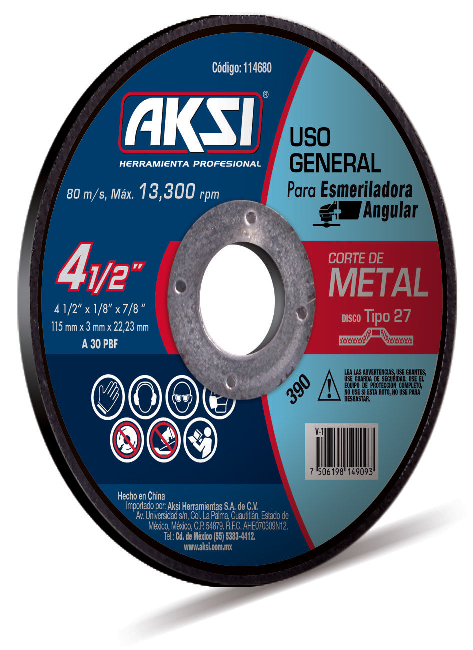 114685 AKSI - Disco corte de metal 7