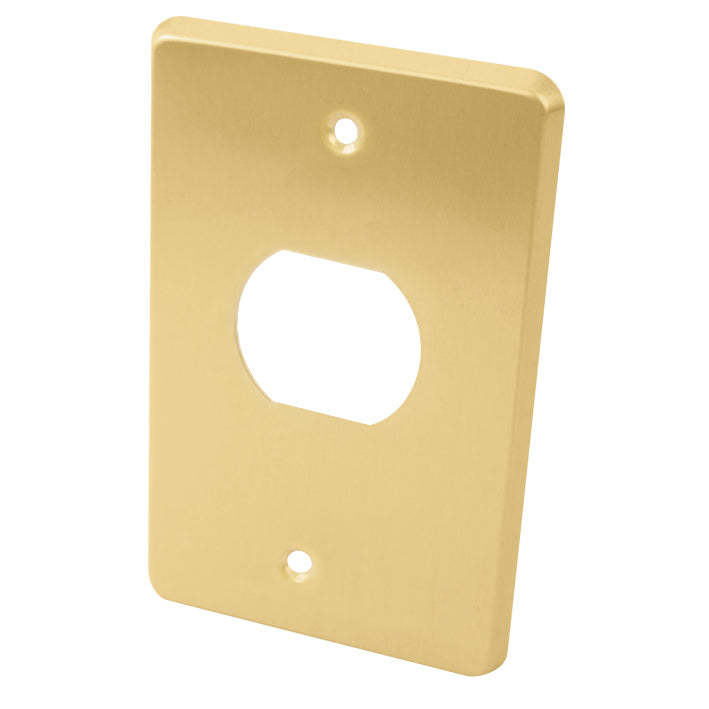 116802 AKSI - Placa de aluminio, Contacto redondo sencillo