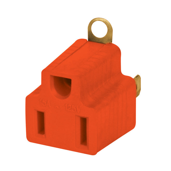 117404 AKSI - Adaptador 3 a 2 naranja (polarizada) 2pack