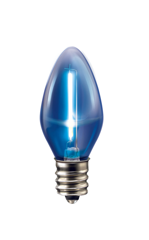 Pack de 2 focos Aksi 0.5W Vela Base E12 Colores Traslúcidos
