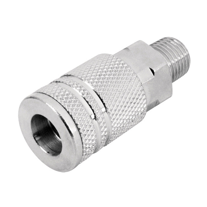 Cople Rápido de Acero Cromado Macho y Hembra – AKSI Herramientas