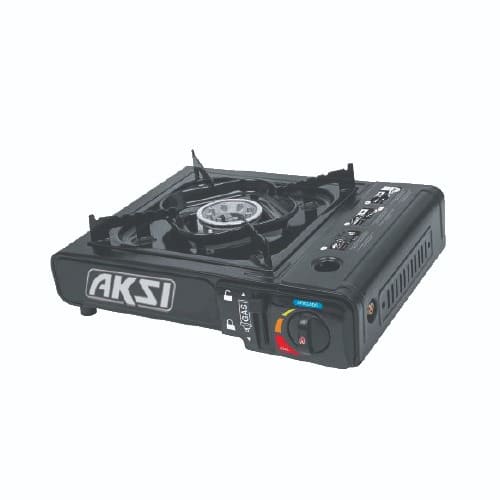 116021 AKSI - Estufa de gas portatil, bote de 1/4 de vuelta